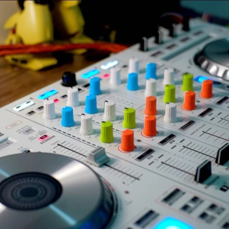 Pioneer DJM、DDJ、XDJ カラフル Pioneer EQ ノブ キャップ 3 個セット ミキシング コンソール コントローラー パッド エフェクター