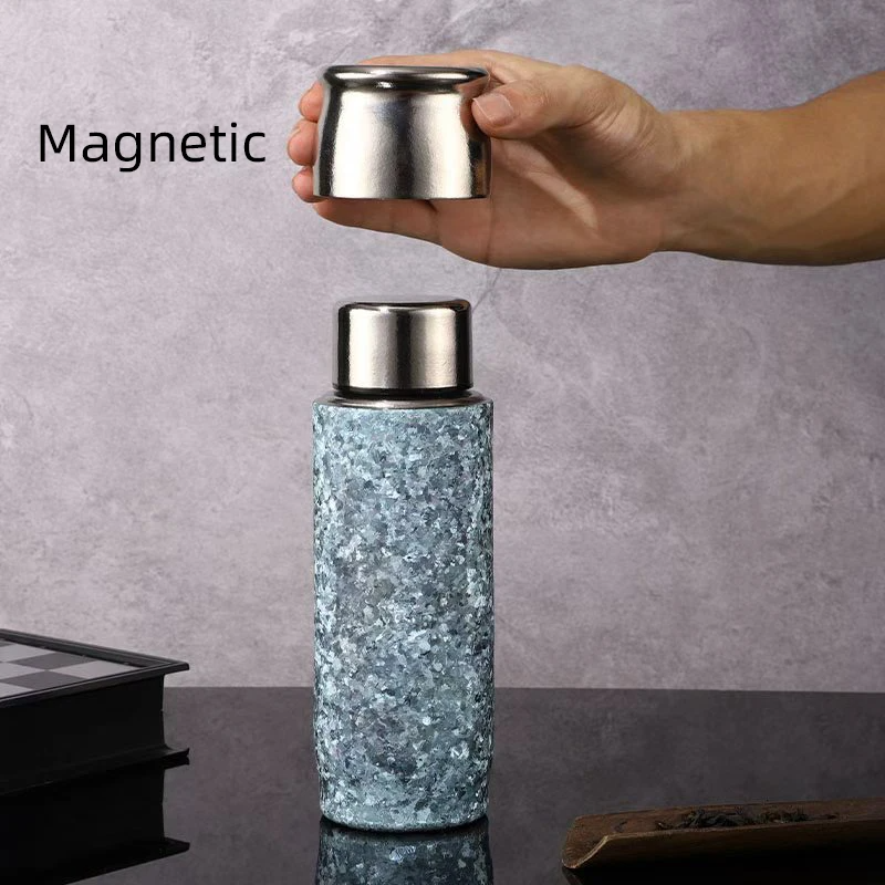 チタン魔法瓶 420 ミリリットル 14 オンス茶注入器断熱マグタンブラーサーマルカップウォーターボトル魔法瓶用 termo titanio titane