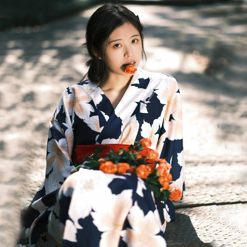 2024 新しい着物女性のための日本の伝統的な服バスローブサウナ温泉アニメコスプレ写真撮影旅行