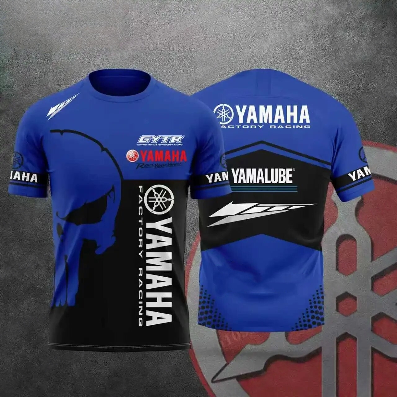 ヤマハバイクメンズ軽量速乾半袖TシャツユニセックスオフロードライディングTシャツモトチーム速乾トップ