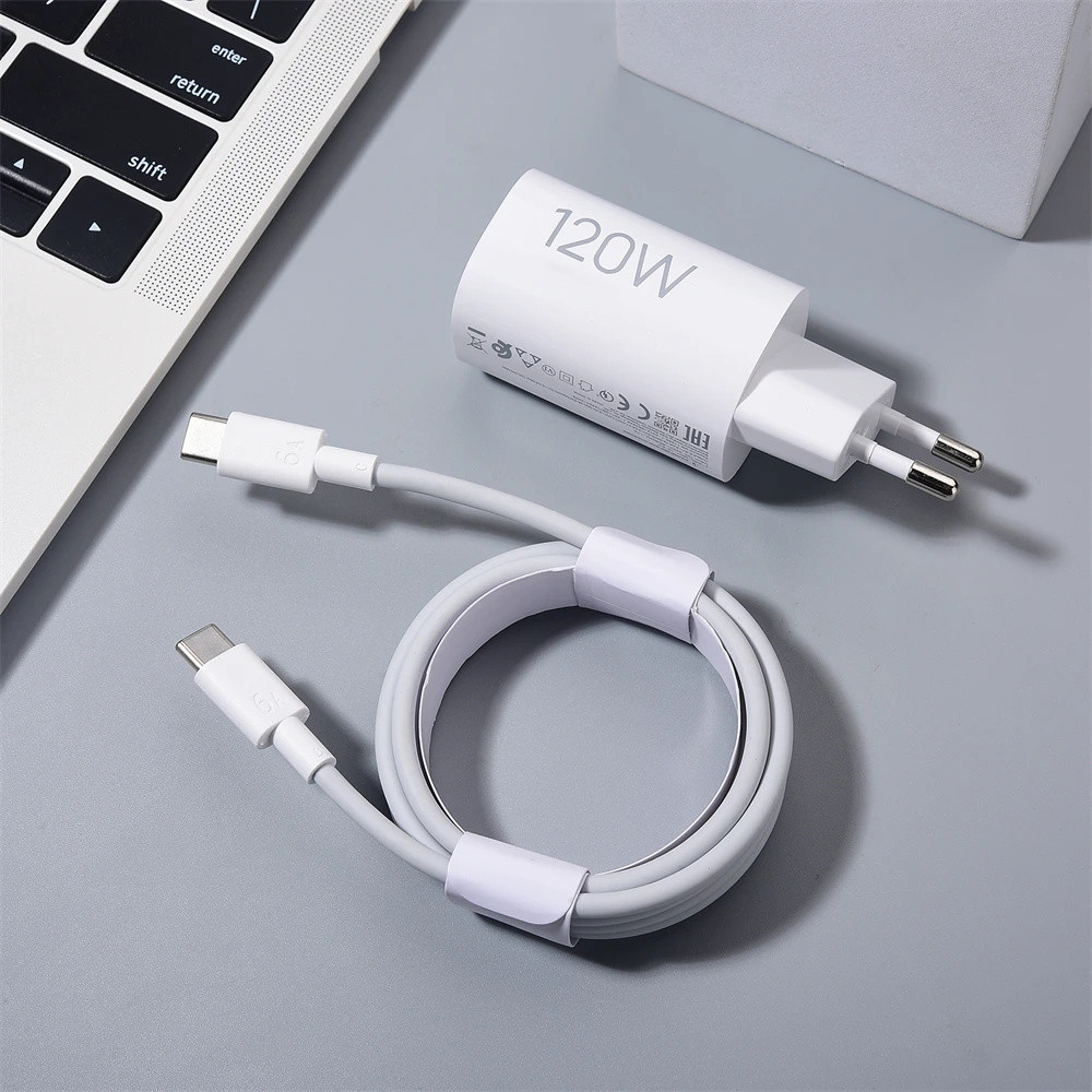 120 ワット充電器ターボ高速充電 EU ハイパーチャージ GaN アダプタ XIAOMI Mi 17 14 15 13T 12 Pro/ウルトラポコ f7 X8 X7 1/1.5/2 M ケーブル