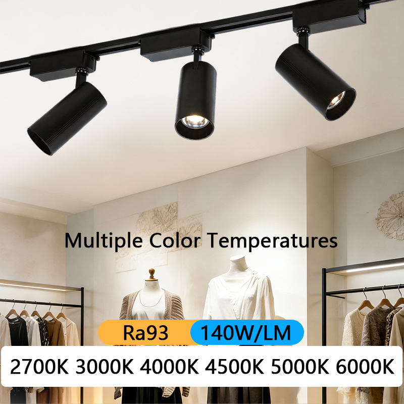 Led トラックライト 2700K 3000K 4000K 4500K 5000K 6000K レールライト Ra9315W 20 ワット 24 ワット AC85-265V スポットライトレストラン衣料品店 Hom