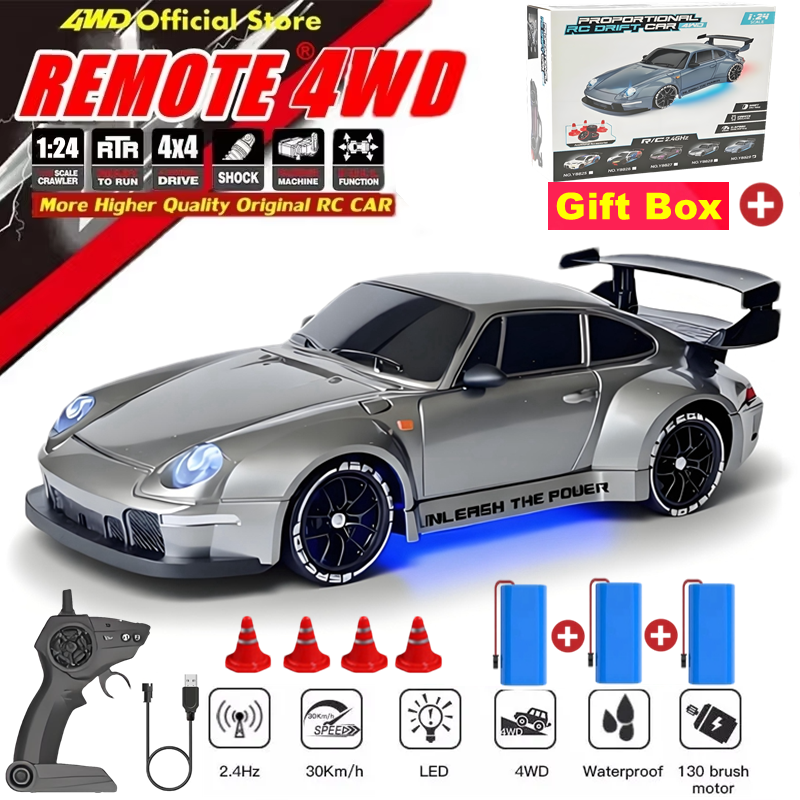 4WD RC カーリモートコントロールカー 2.4 グラムラジオ高速ドリフトレーシングモンスター 4x4 トラック RTR 車のおもちゃギフト子供のための