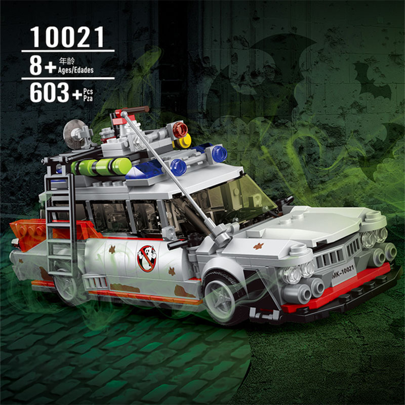 10021 ゾンビゴーストハンティングスクワッド組み立て車のおもちゃのビルディングブロック