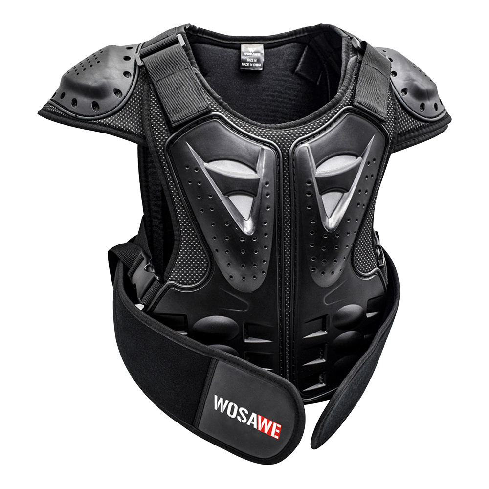 WOSAWE MTB オートバイチェストベスト子供キッズスポーツジャケットギア自転車スノーボードホッケーバックチェストスキーチェストベスト