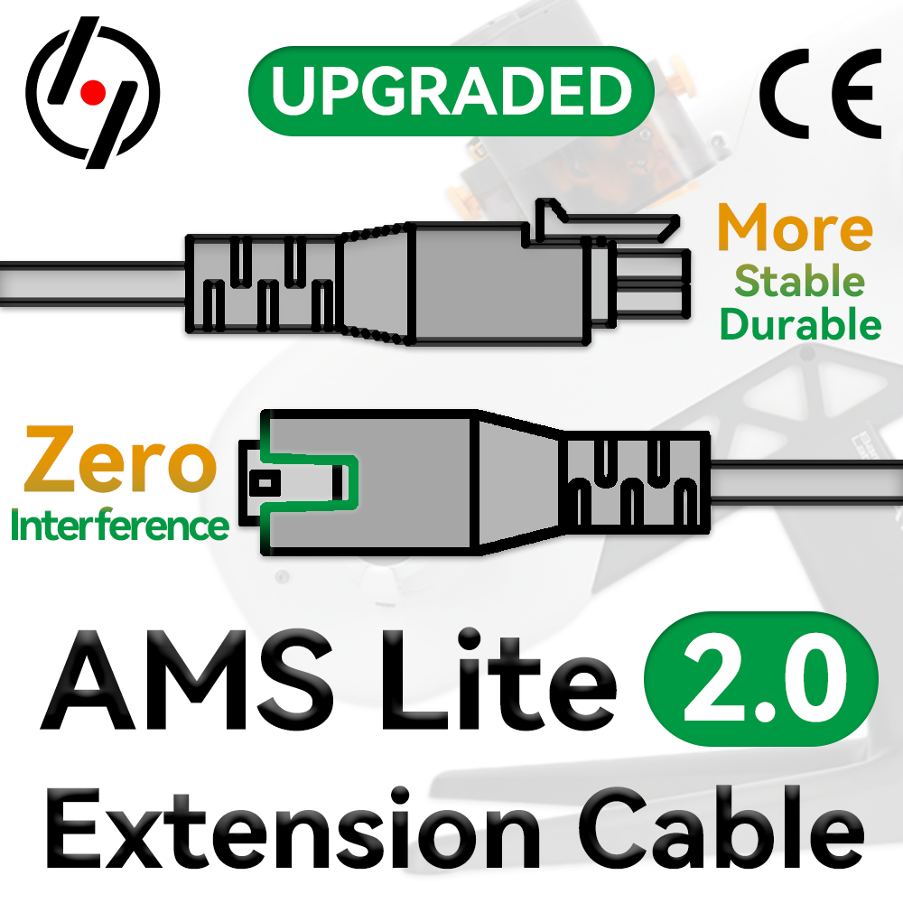 Bambu lab AMS lite 4 ピン延長ケーブル 2.0 (アップグレード版) A1/A1mini 3D プリンタ用