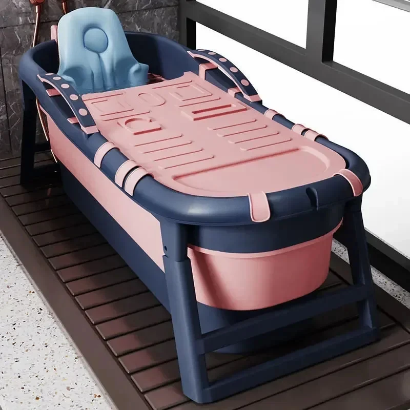 ポータブル浴槽ホームバスルーム折りたたみ浴槽大人用全身大型浴槽赤ちゃん用厚みのあるバスビデ