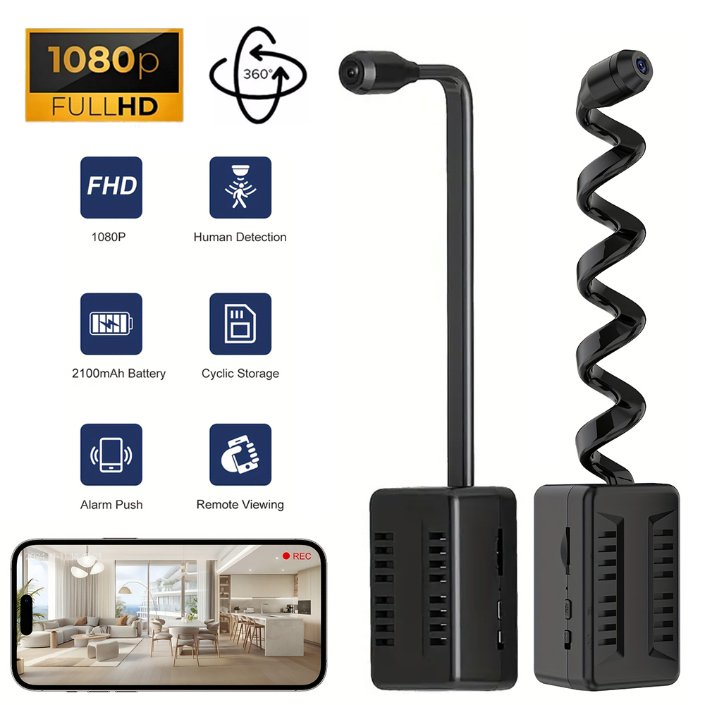 HD 1080P ミニカメラ動体検知 WiFi カメラビデオレコーダー屋内セキュリティ保護監視ビデオカメラリモートビュー