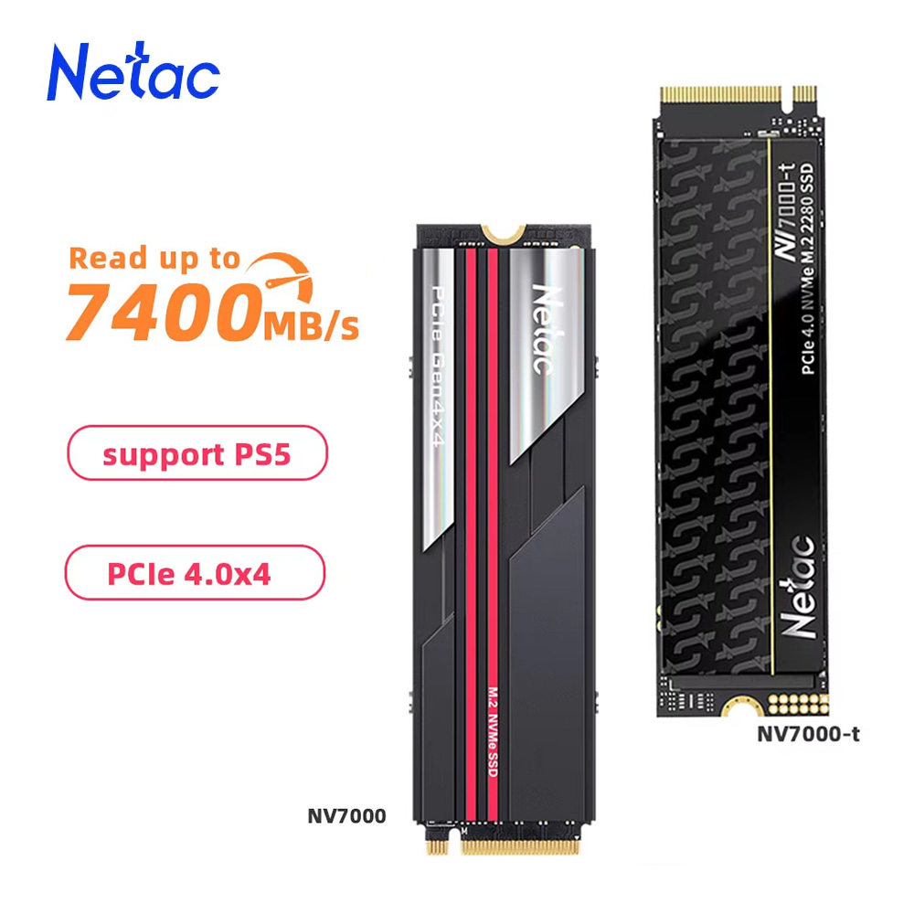 Netac 7400MB/s SSD NVMe M2 2TB 1TB 512GB 4TB 内蔵ソリッドステートハードドライブ M.2 PCIe 4.0x4 2280 SSD ディスク PS5 ラップトップ PC