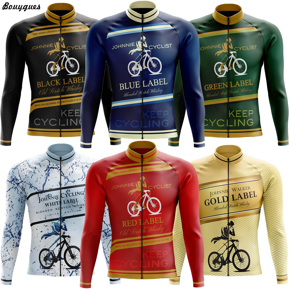 新しいトライアスロンチームメンズ長袖サイクリングジャージマイヨ Ciclismo Hombre 機器自転車 ropa プロサイクリング服