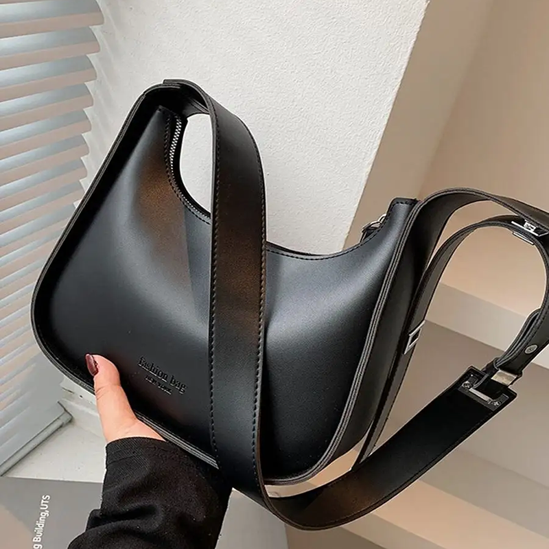 多用途のレトロな女性のショルダーバッグファッショナブルなソリッドカラーのクロスボディバッグ女性のための毎日の通勤