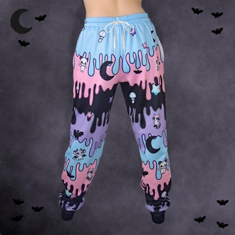 2026 Trendy Fashionable New Hip-hop Comic Style Loose Pants Summer 3D Printed Y2K Street Style Straight Leg Pants Large Size