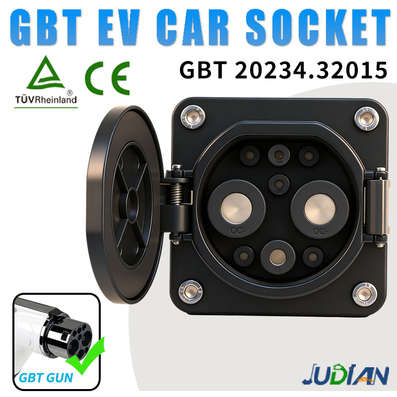 GBT EV Connector 150A/200A/250A EV Charger Socket Inlet EV Charging Socket Without Cable For Chinese Standard Electric Car