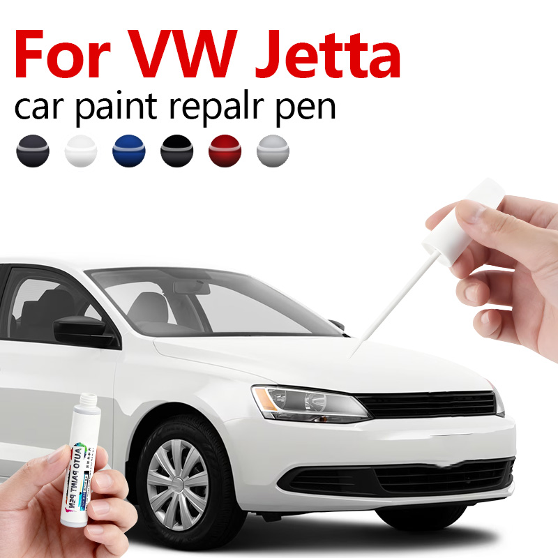 For Volkswagen Jetta 1979-2025 A1 A2 A3 A4 A5 A6 A7 Paint Repair Brush Touch Up Scratch Remover DIY Auto Accessories Black White