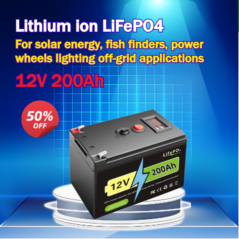 12V 150Ah LiFePO4 リチウムディープサイクルバッテリー 太陽エネルギー魚群探知機パワーホイール照明オフグリッドシステム用