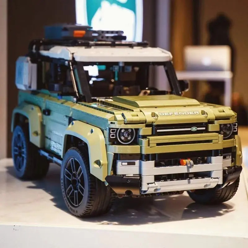 2573 個 1:8 テクニカルディフェンダーオフロード車のビルディングブロック組み立てるレンガ SUV 車のおもちゃギフト子供のための