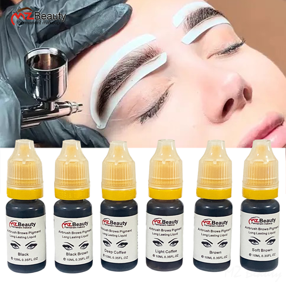 エアブラシ ブロウ ピグメント 10ml アイブロウ ティント ハイブリッド 染料