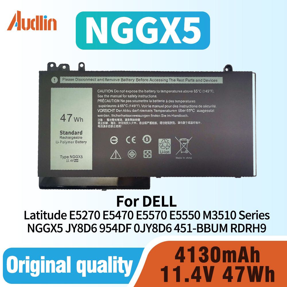 NGGX5 JY8D6 954DF 0JY8D6 451-BBUM RDRH9 DELL Latitude E5270 E5470 E5570 E5550 M3510シリーズタブレット用交換ノートパソコンバッテリー