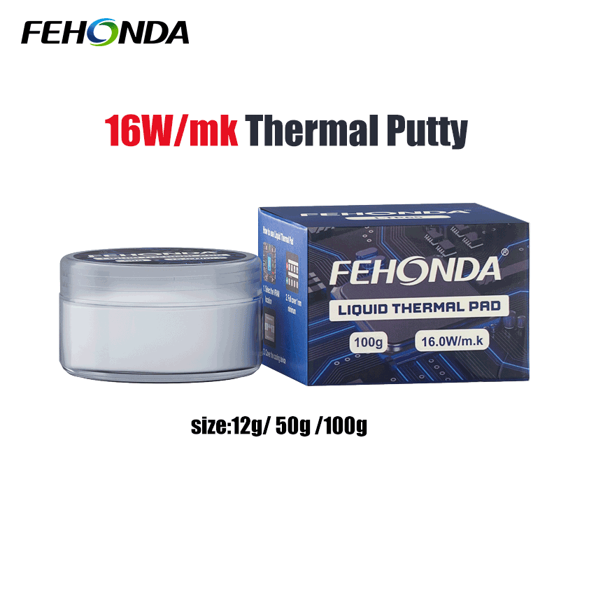 50 グラム 100 グラムサーマルパテ Fehonda LTP65 16W/Mk 液体サーマルパッド GPU パテ熱 CPU ヒートシンク PC ゲームラップトップ冷却