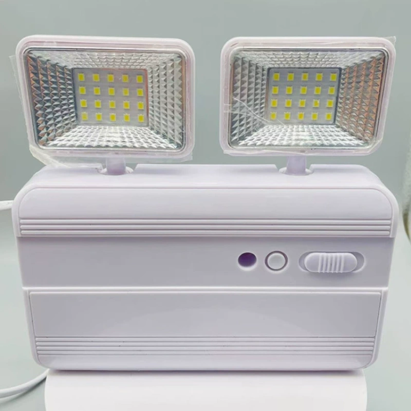 家庭用 360 度回転緊急ランプ Led 火災非常灯折りたたみ式デュアルヘッド火災照明プラグ 220/110v ランプヘッド