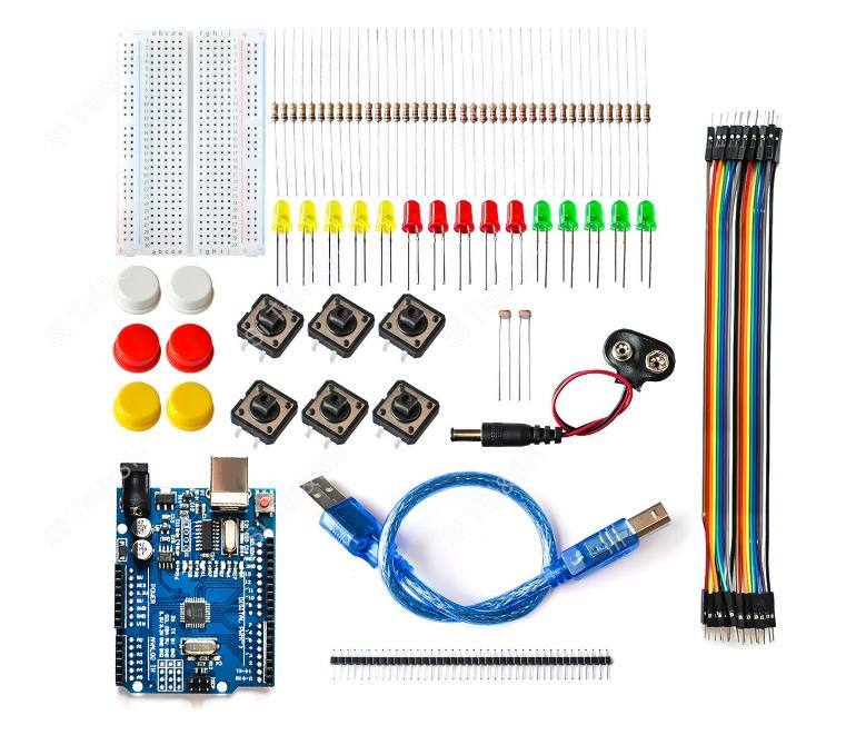 DIY 電子スターターキット UNO R3 Arduino 回路基板エレクトロニクス 12-in-1 プログラマブルエンジニアリングコーディング教育 STEAM