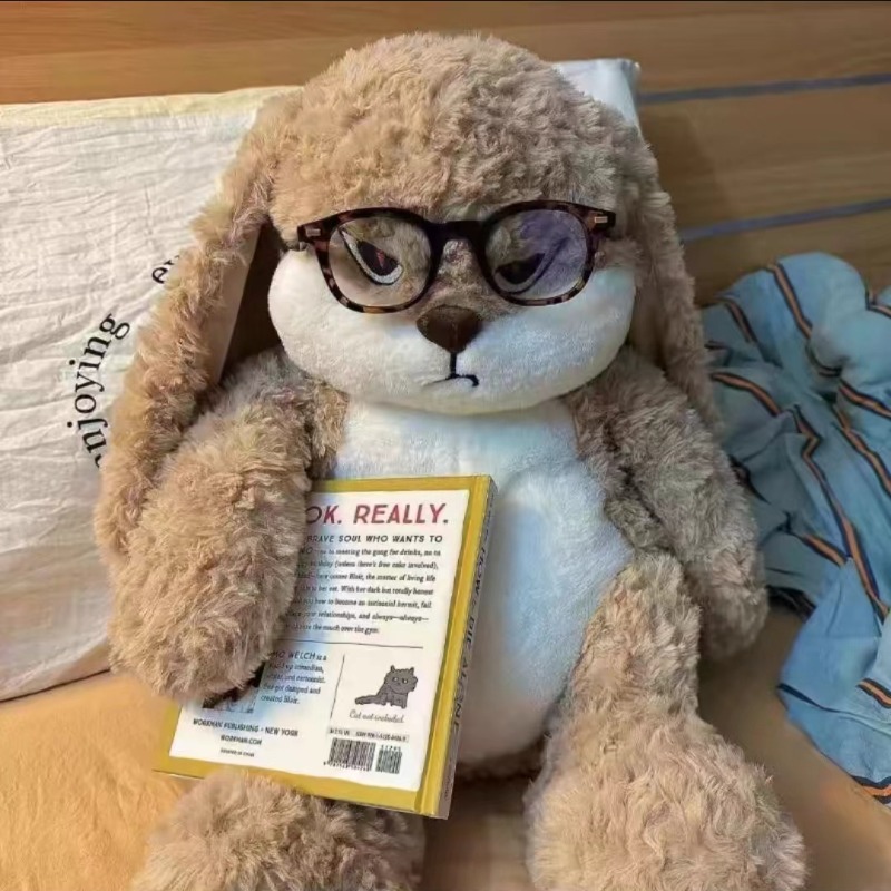 35 センチメートル怒っているウサギぬいぐるみかわいい長い耳のウサギのぬいぐるみソフトぬいぐるみ子供ギフト人形ルームの装飾誕生日プレゼント