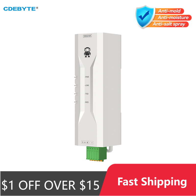 RS485 to Ethernet シリアルサーバー CDEBYTE NA111-M DC 8～28V RS485 RJ45 TCP/UDP MQTT 小型 Modbus 工業グレード AT コマンド