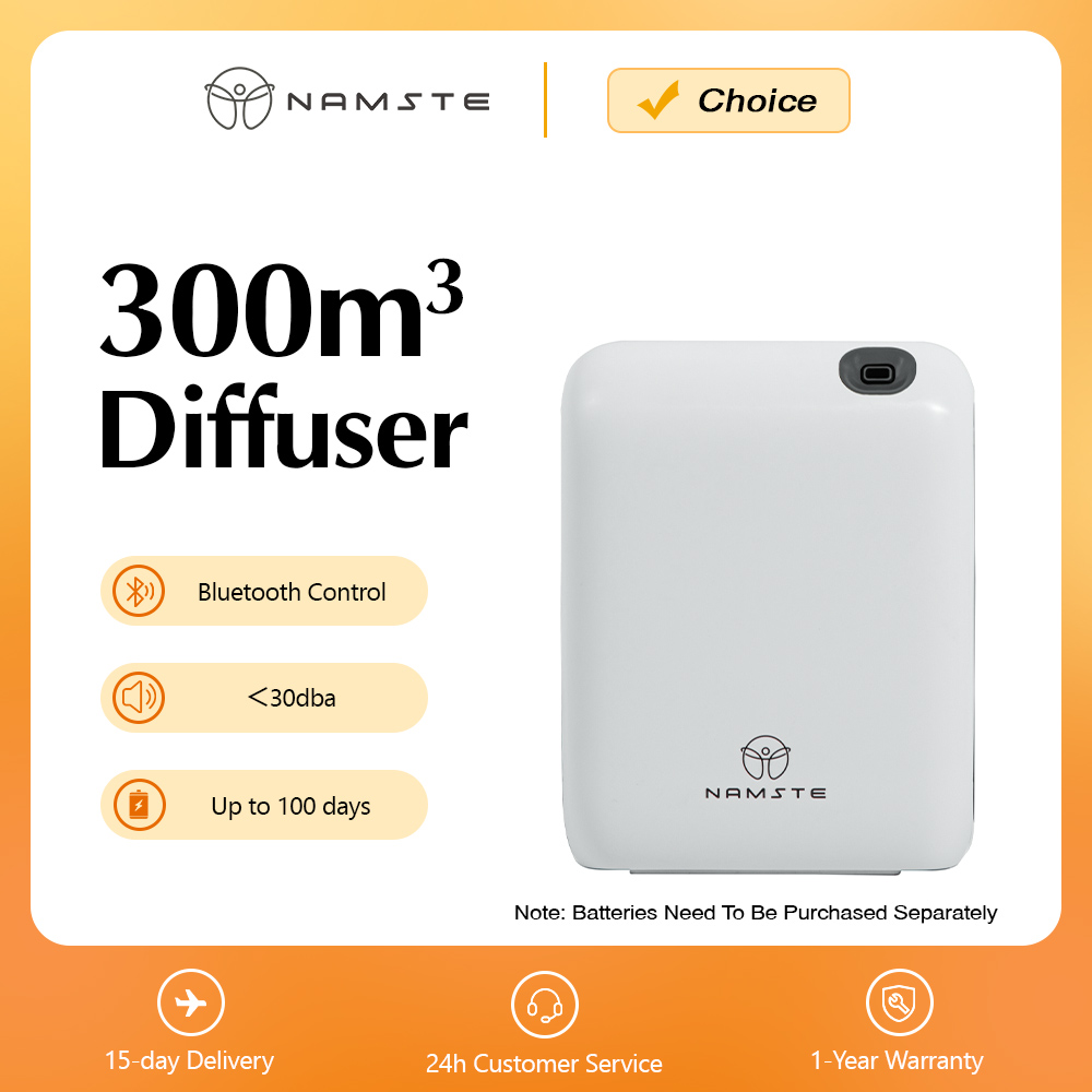 NAMSTE 300m3 ルームバッテリーアロマオイルディフューザー香水電気アロマティックオアシス電気香りホームフレグランスディフューザー 200 ミリリットル