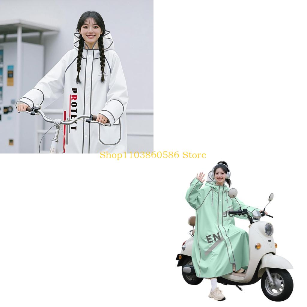 242A プロフェッショナルライダーレインスーツ高密度 PVC EVA 生地耐水圧レインコート反射ストリップ