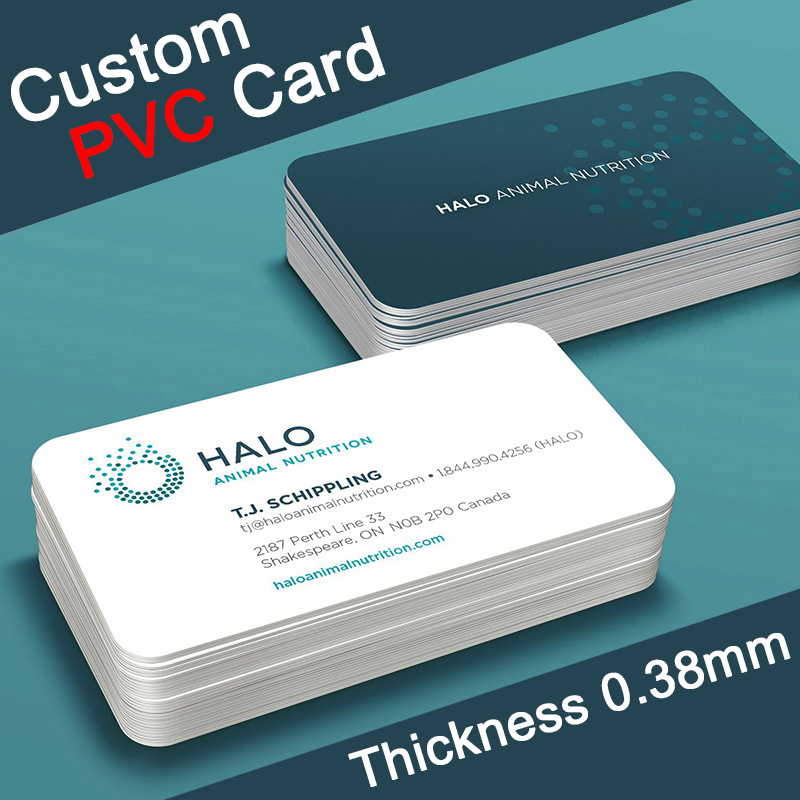 100-1000 個カスタム PVC ビジネス ID カード独自のデザインロゴ名プラスチック防水両面光沢のあるマットありがとう 85.5*54 ミリメートル