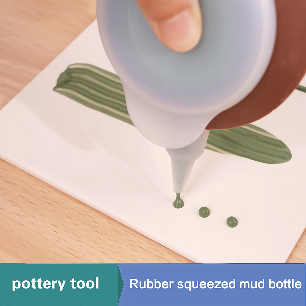 陶器ツール高弾性大直径セラミックゴムスクイズポット DIY 粘土釉絵画ボトル