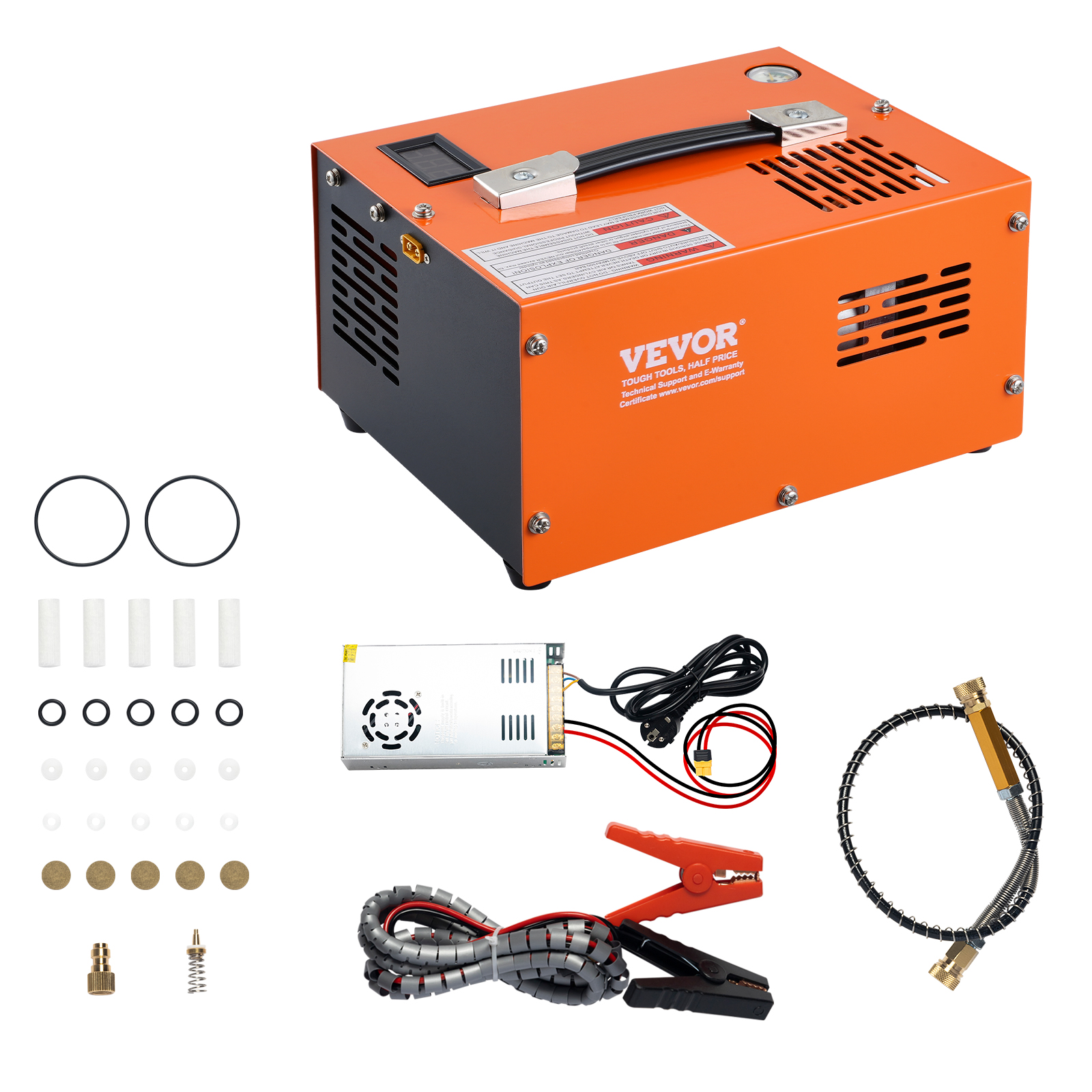 SucceBuy PCP エアコンプレッサー 4500PSI/30Mpa ポータブル PCP エアガンコンプレッサー 外部コンバーター付き PCP エアポンプ