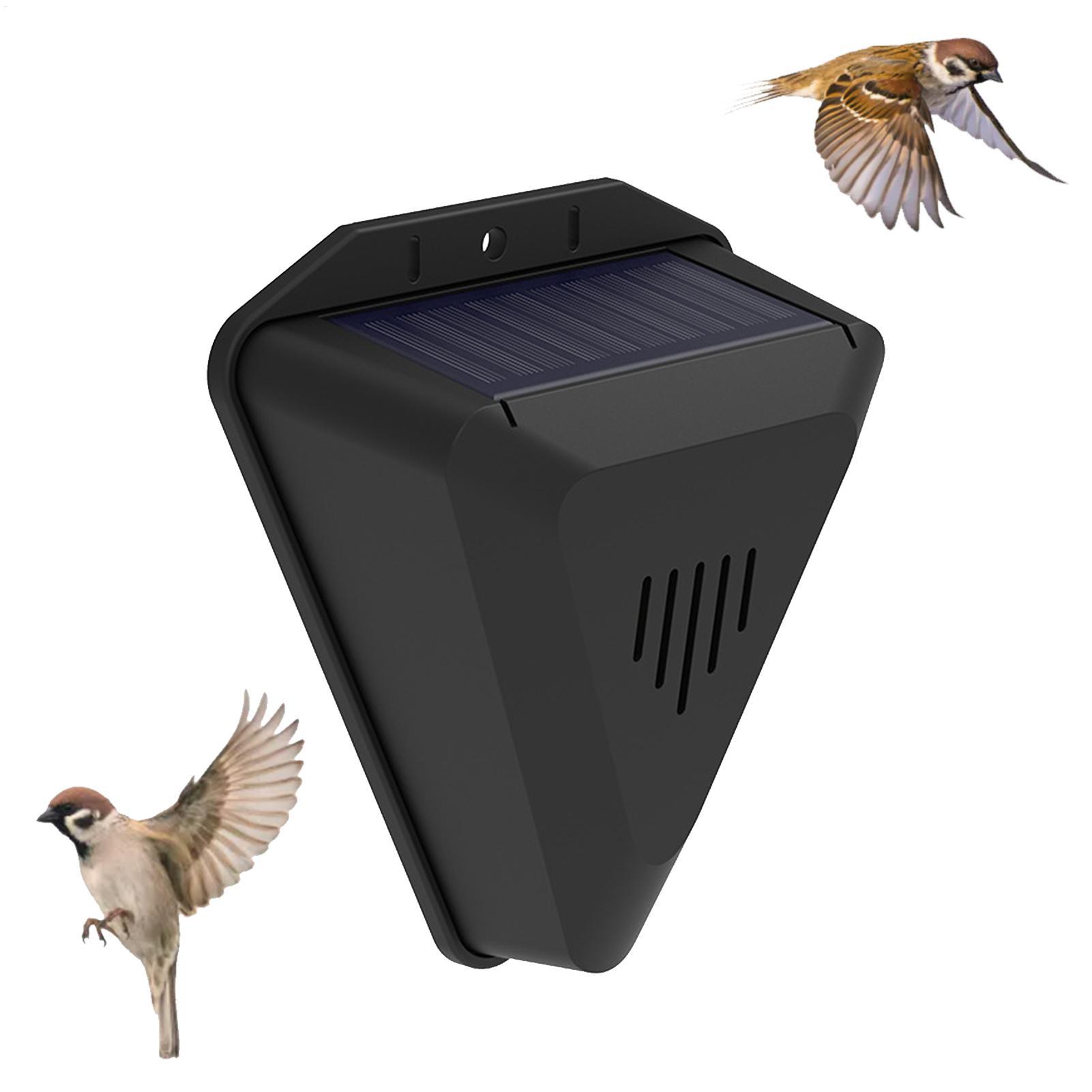 ソーラー動物よけ器 忌避ソーラーアラーム鳥よけ サウンド再生付き 鳥よけ 犬よけ 屋外ガーデン用