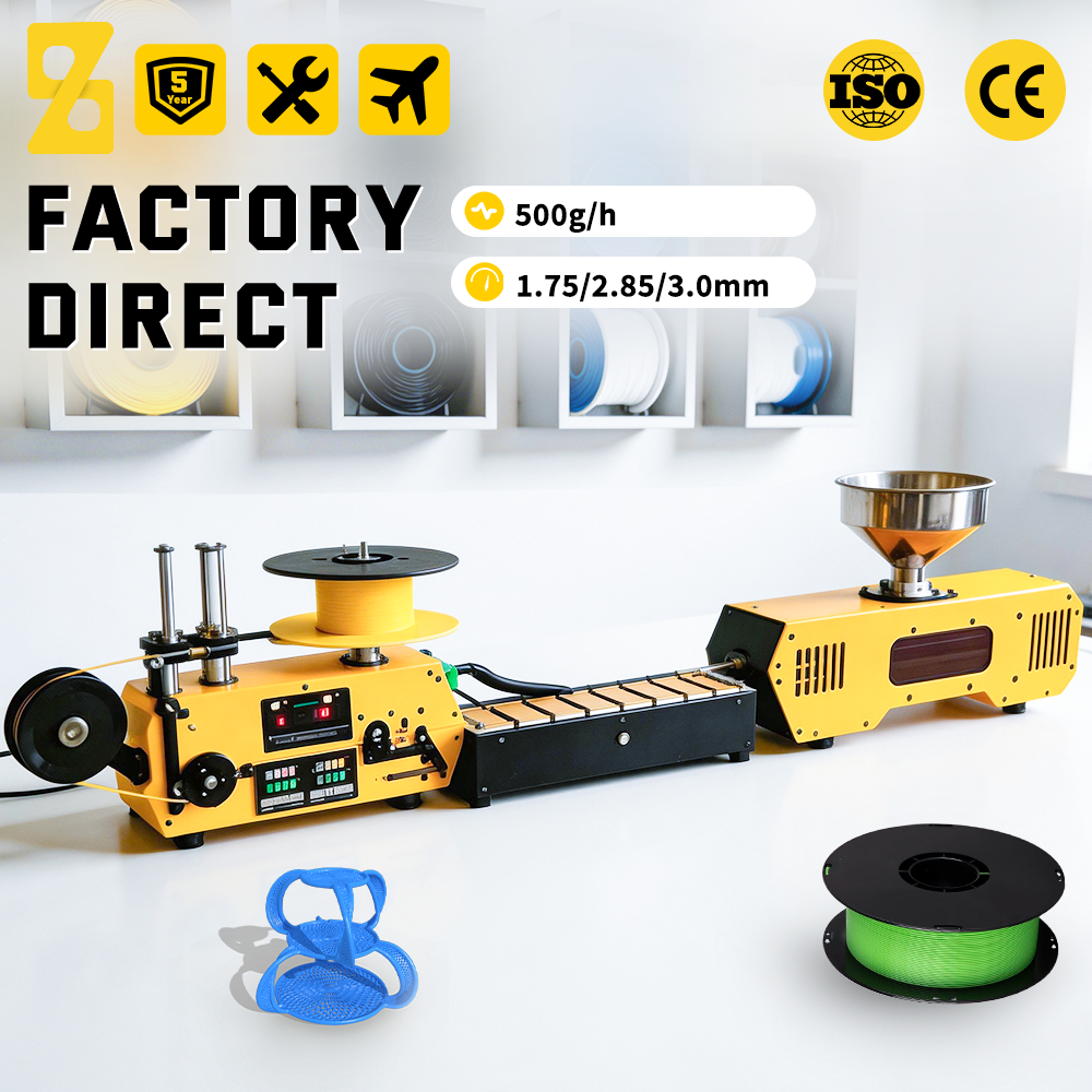 PLA-CF PETG-CF HT400 バンブルビー押出機 3D プリンティングフィラメント押出機 DIY および小規模工場用デスクトップ押出機