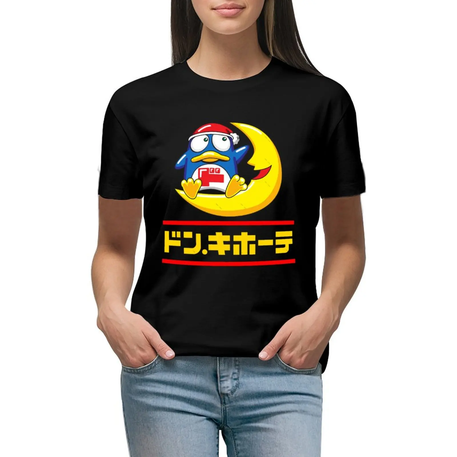 ドン・キホーテ Tシャツ トップス かわいい服 美的服 レディース コットン Tシャツ