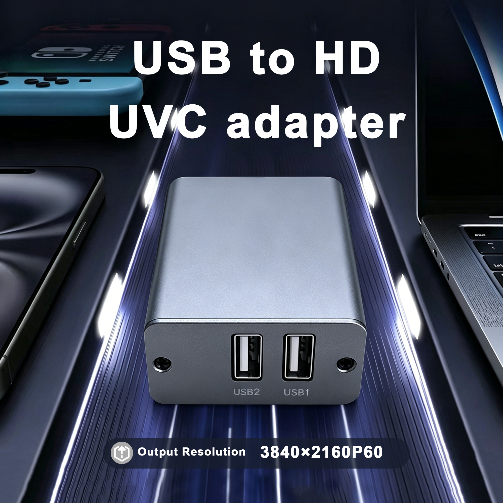 ビデオカメラ USB to HDMI UVC、Action4/Action5/Pocket3 to HDMI 画像伝送キャプチャカード ライブ スポーツ