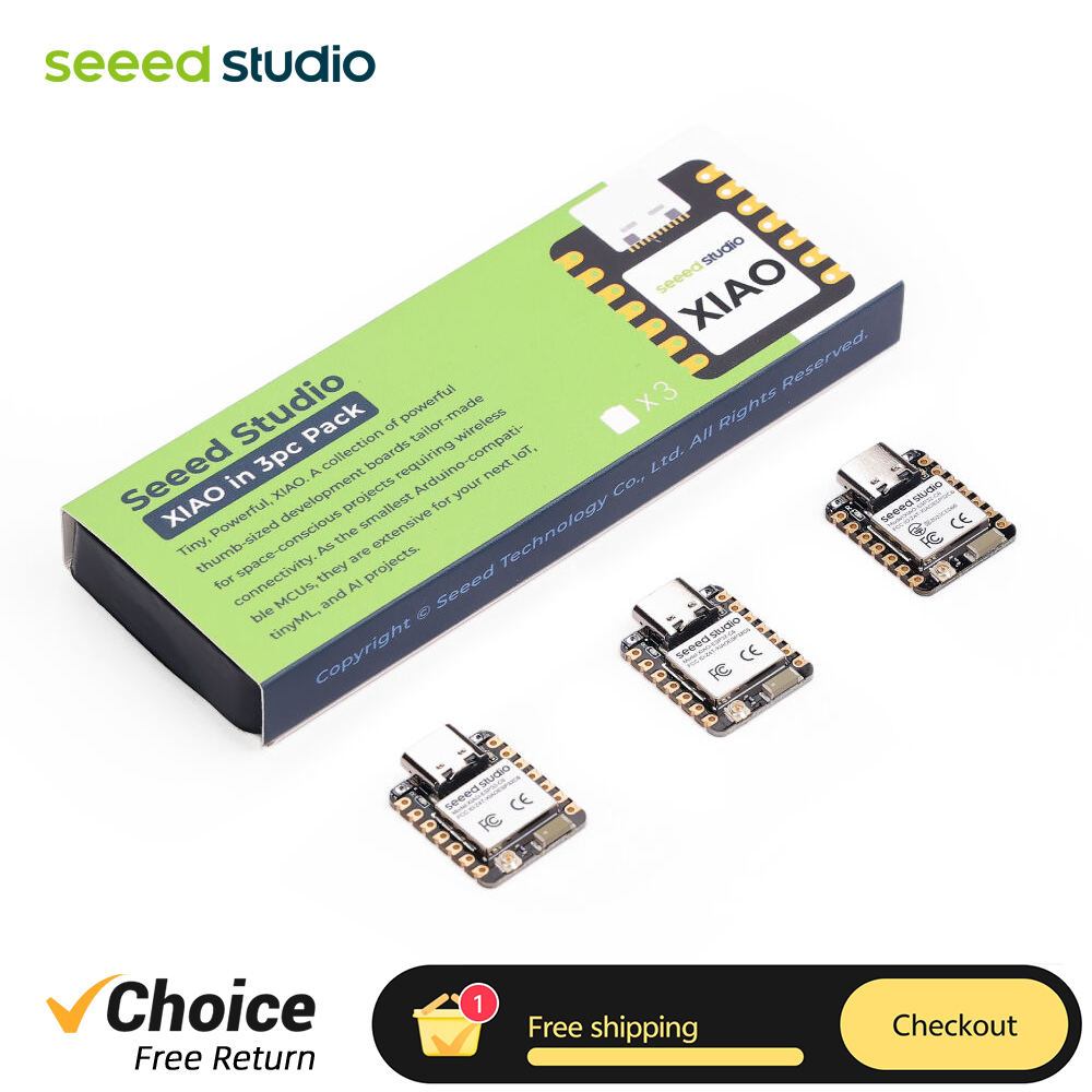 Seeed Studio XIAO ESP32-C6 (3PCS) MCU ボード 2.4GHz Wi-Fi 6 無線接続 BLE 5.0 スレッド Zigbee スマート ホーム アプリケーション