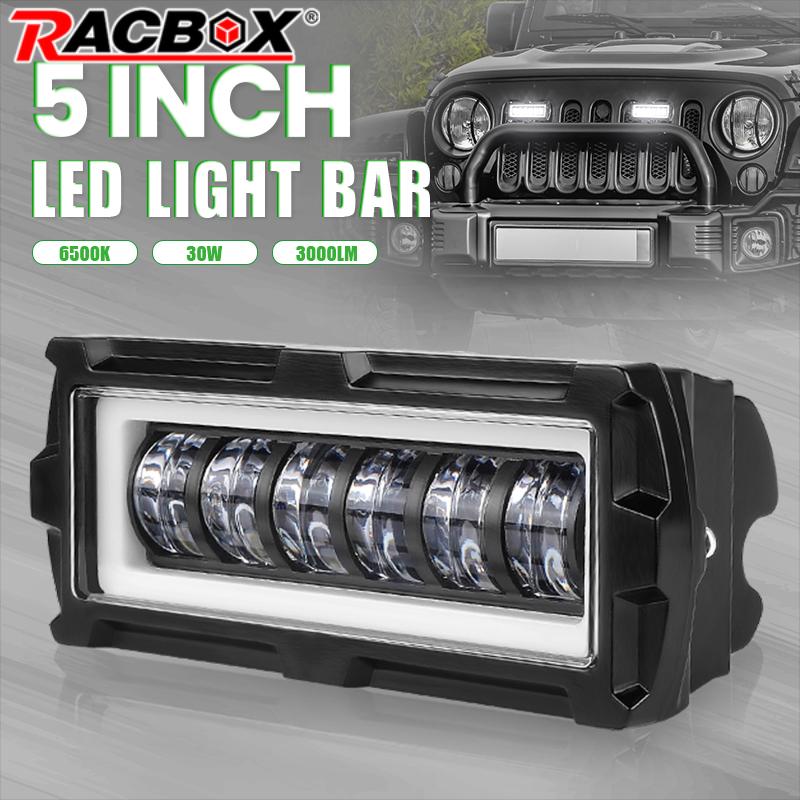 5 インチ 7D LED ポッドライトバーオフロード車のワークランプスポットライトデイタイムランニングライトジープモトトラック 4x4 ATV 4WD SUV 12V 24V