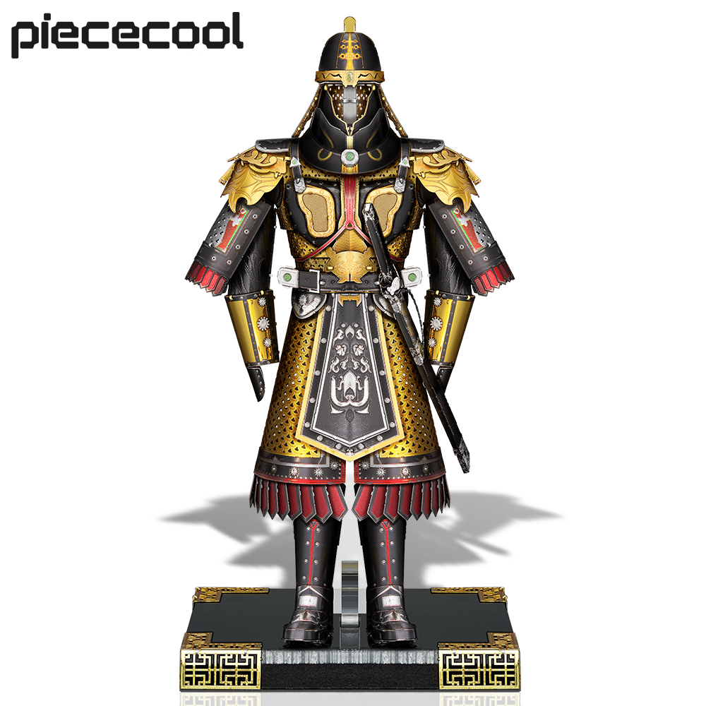 Piececool 3D パズル ヘルメットとアーマーセット 大人用 DIY おもちゃ ジグソー メタルモデルキット クリスマスギフト