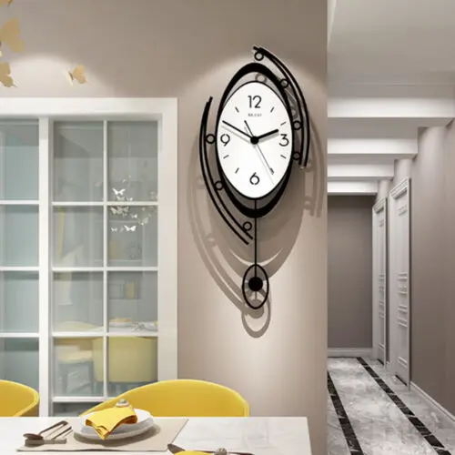 Artistic Home & Garden Home Deco Fashionable Wall Clock Modern Nordic Wall 3D Creative Clock Living Room Bedroom Art Decor New