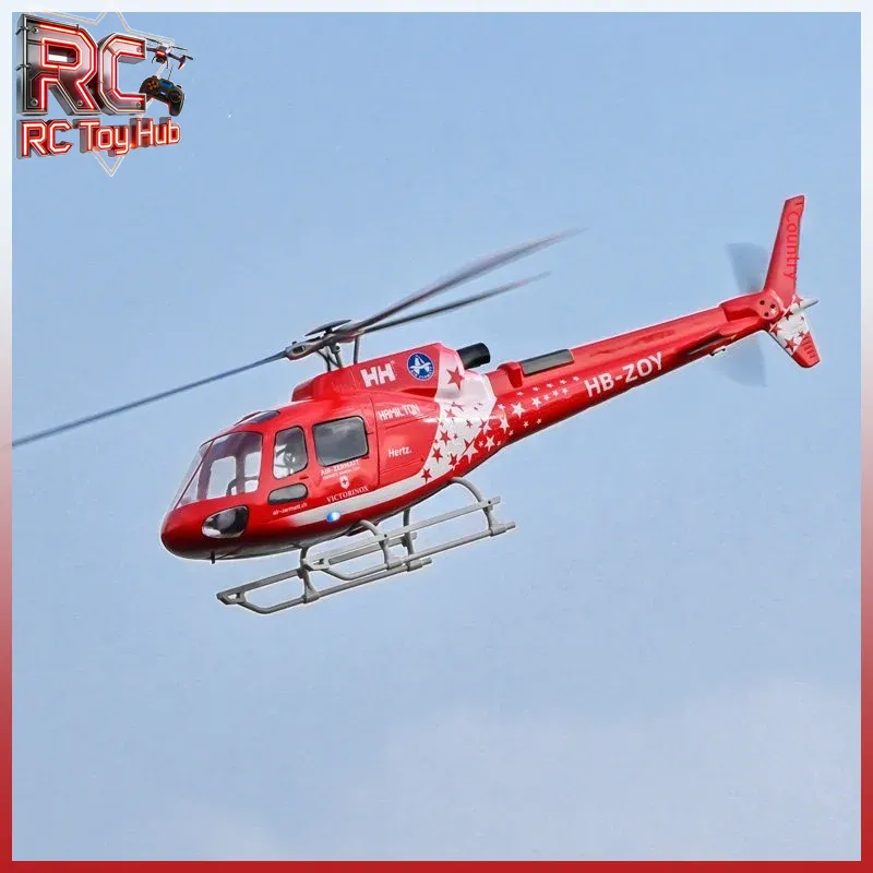 Feiyi 航空 RC ヘリコプター As350 リススケールシミュレーションモデルエースフライトコントロール自己安定性大人の趣味のための飛行