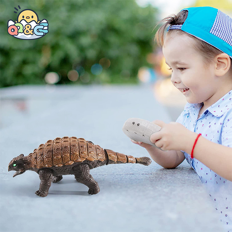 RC 恐竜アンキロサウルスシミュレーションリモコン恐竜リアルなウォーキングライトサウンドクリエイティブ動物のおもちゃ子供のためのギフト