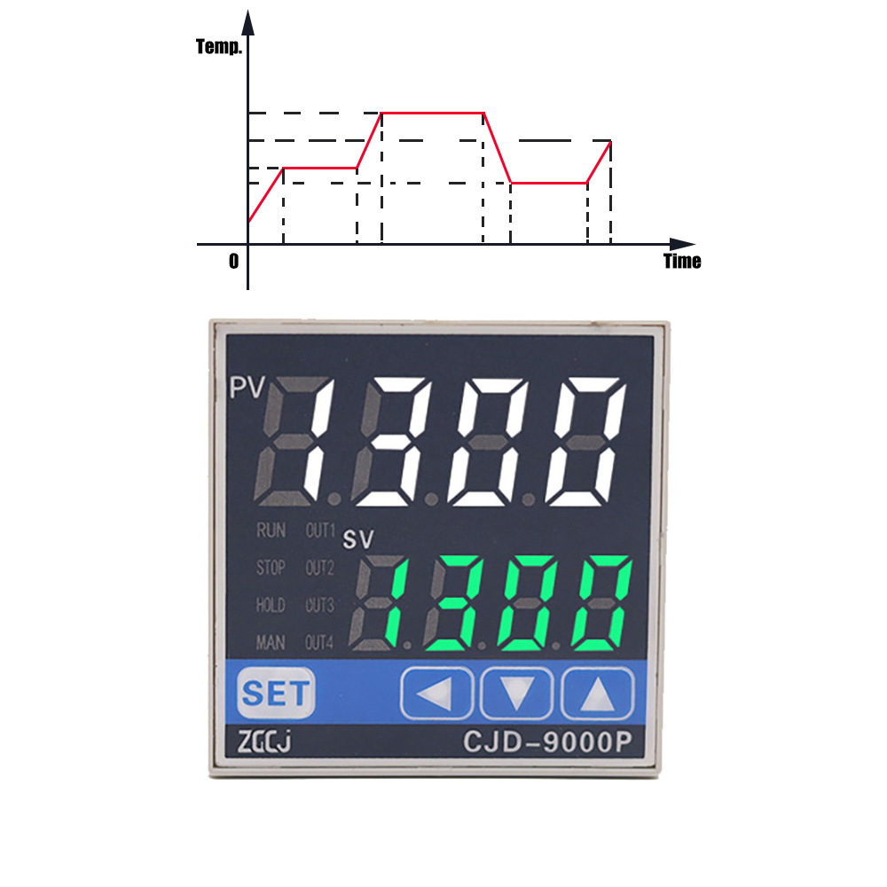 デジタルプログラム可能な温度曲線サーモスタット 温度およびタイマー 2 in 1 ランプソーク PID 温度コントローラー