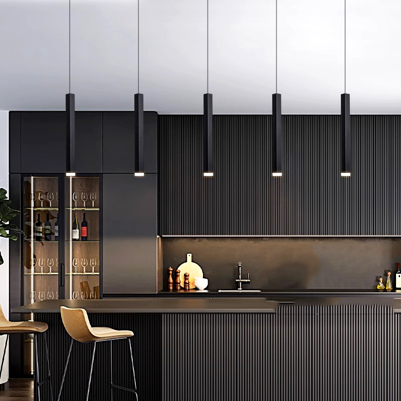 北欧家の装飾 balck ダイニングルームペンダントランプライト屋内照明天井ランプ吊り照明器具ランプリビングルーム用