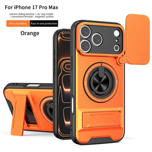 LeYi 2-in-1 Shock-Resistant Armored Phone Case for iPhone 15, 17, 16, 14, and 13 Pro Max—New Model with Stand and Strong Magnet Protection