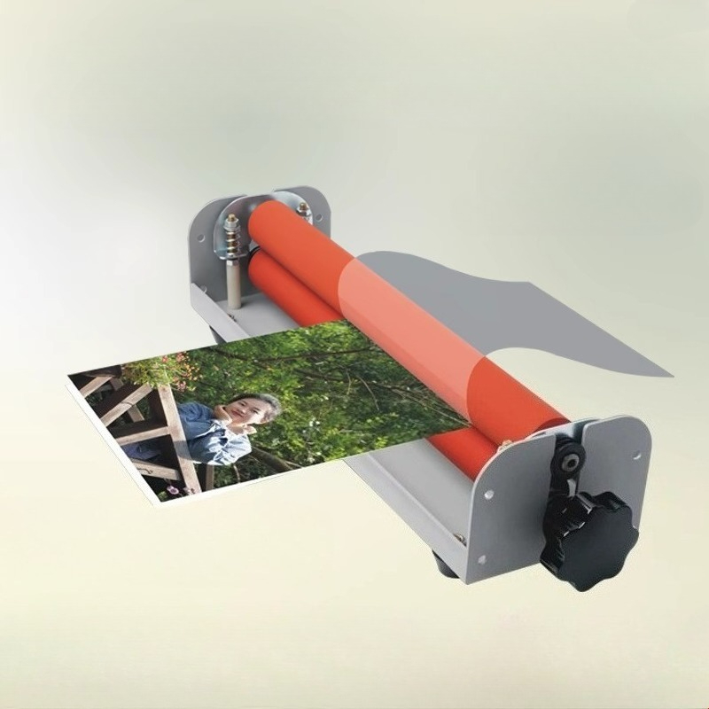 1 ピース小型 A4 コールドラミネート機 12 インチ写真オフィスドキュメントカバー手動コールドロールラミネーター機