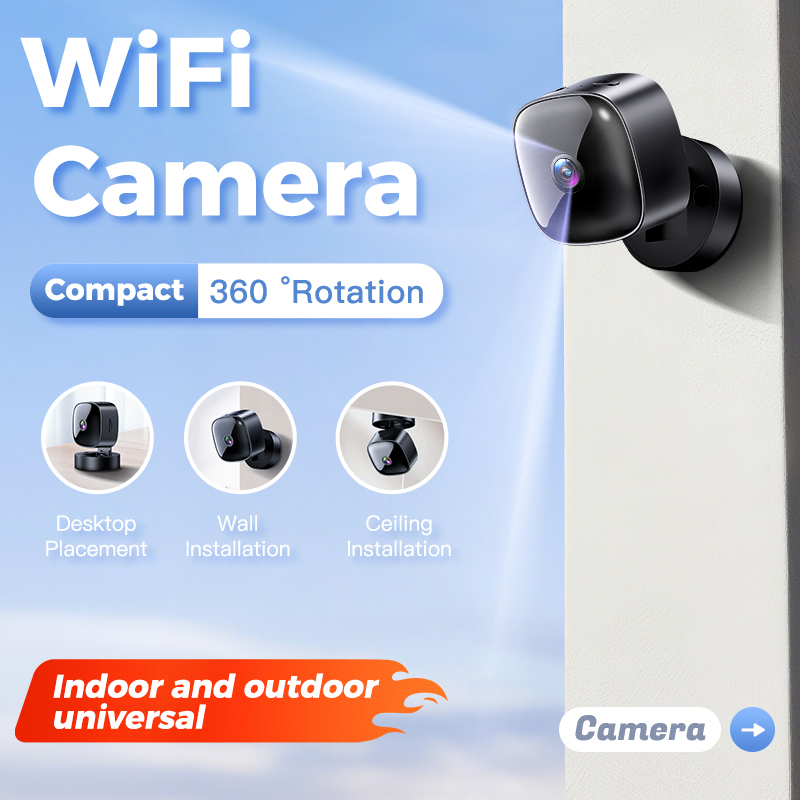 HD Wifi スマートモニター監視カメラリモートモニタービデオカメラビデオ監視スマートホームミニカム