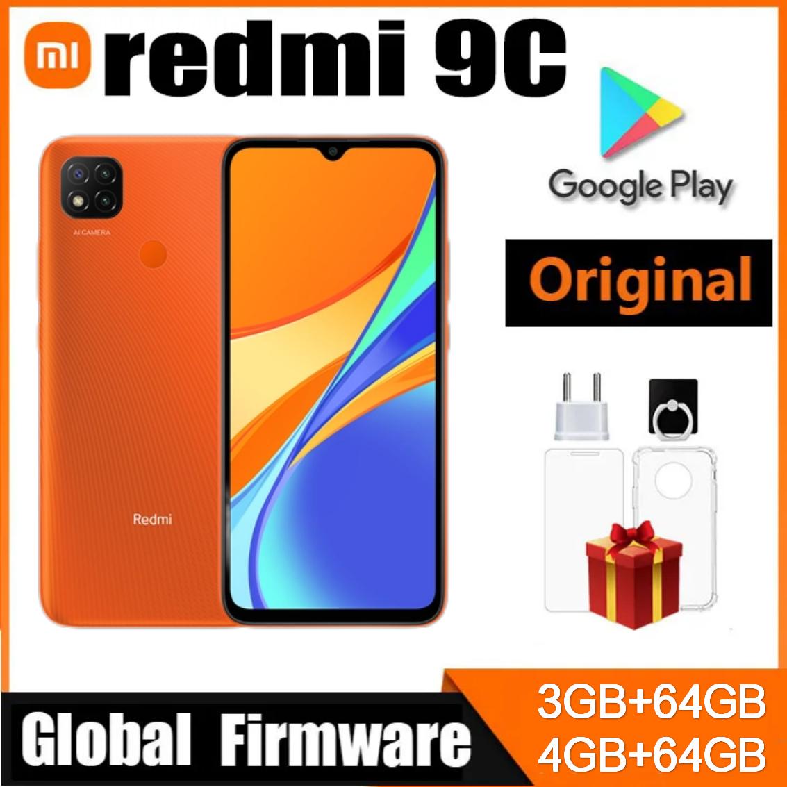 グローバル Rom Xiaomi Redmi 9C スマートフォン 4 ギガバイト RAM 128 ギガバイト ROM MediaTek Helio G35 6.53 インチ Android 10 13MP カメラ 5000mAh 携帯電話
