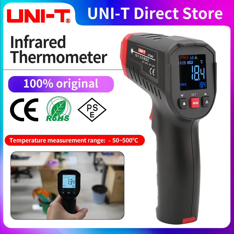 UNI-T UT306S UT306C デジタル温度計非接触家庭用産業用赤外線レーザー温度テスターメーターガン -50℃-500℃