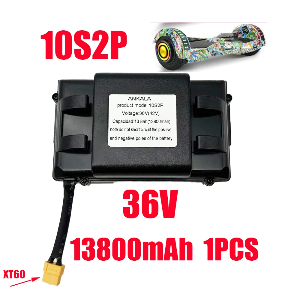 高品質 36V 13.8Ah 10s2p 充電式リチウムイオンバッテリー、電動セルフバランススクーター、ホバーボード、一輪車用